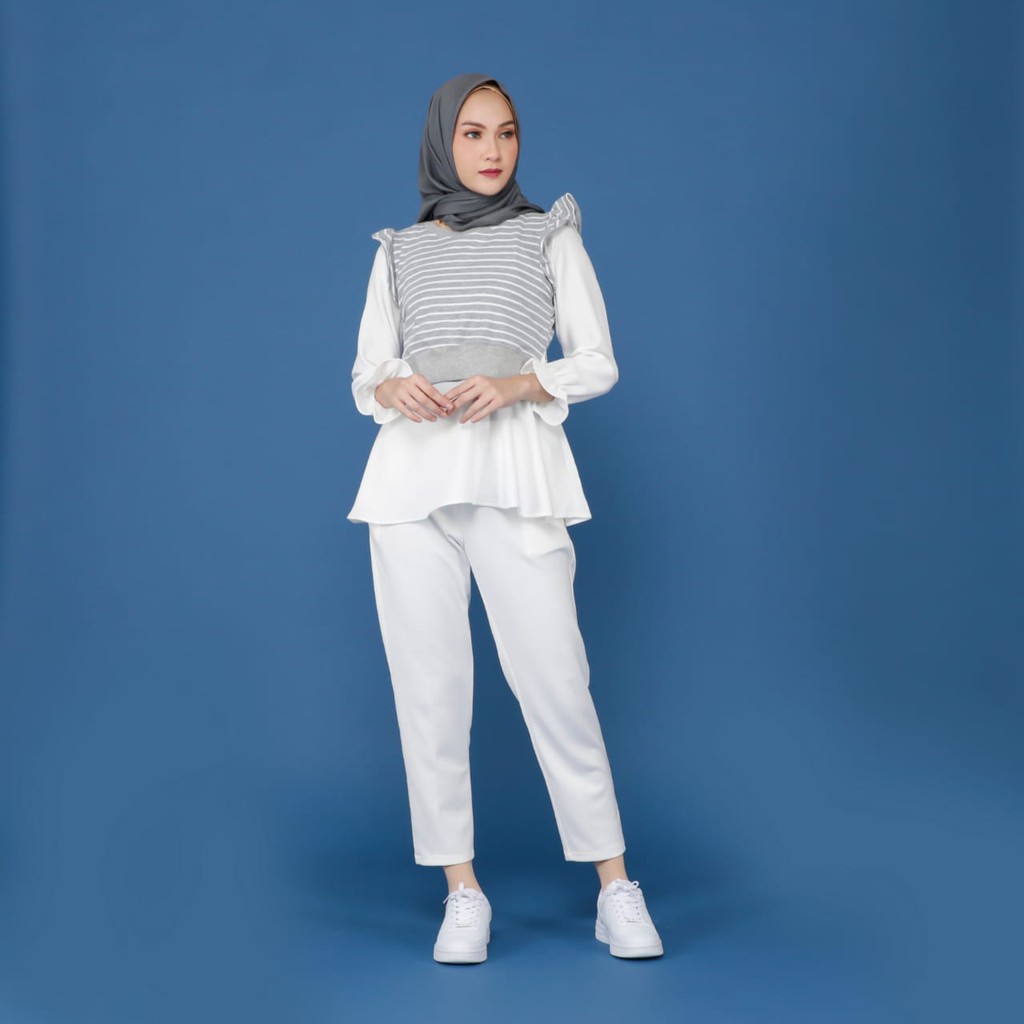 KALILA - RUFFLE STRIP Atasan Wanita Dewasa | Atasan Cewek Dewasa