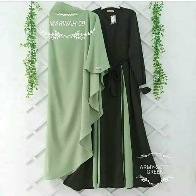 Baju Gamis Marwah Set M L XL-3