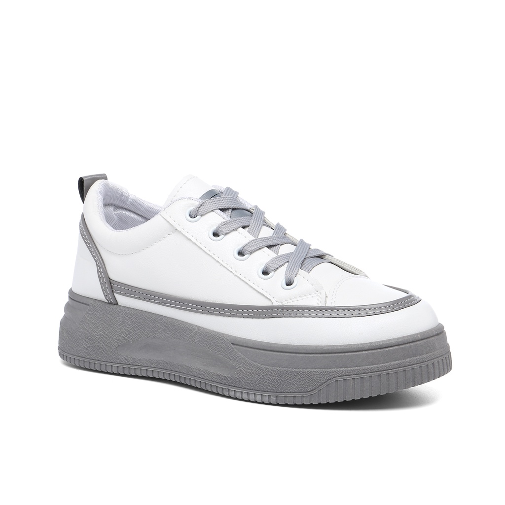 PVN Aelin Sepatu Sneakers Putih Sepatu Casual Wanita Shoes 785-Sunmi - Grey