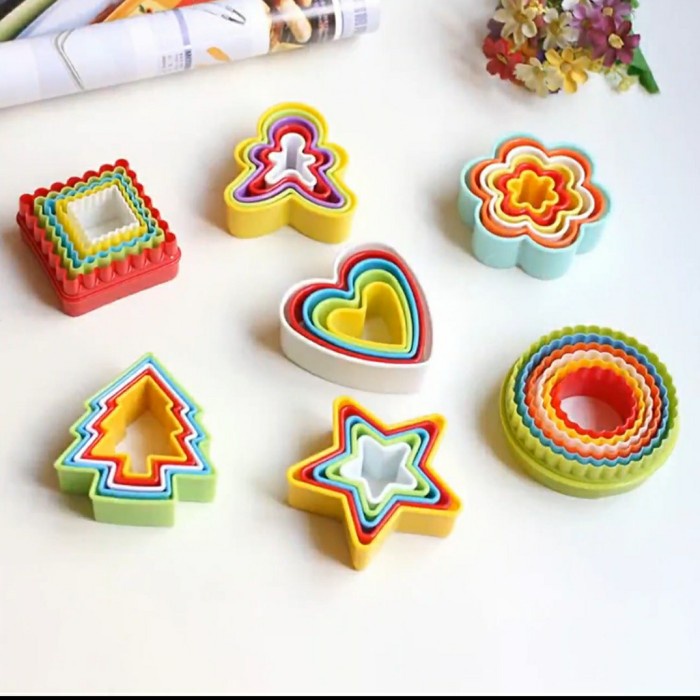 Cookies Cutter Cetakan Kue Kering Fondant Cake Natal Christmas set 5pc