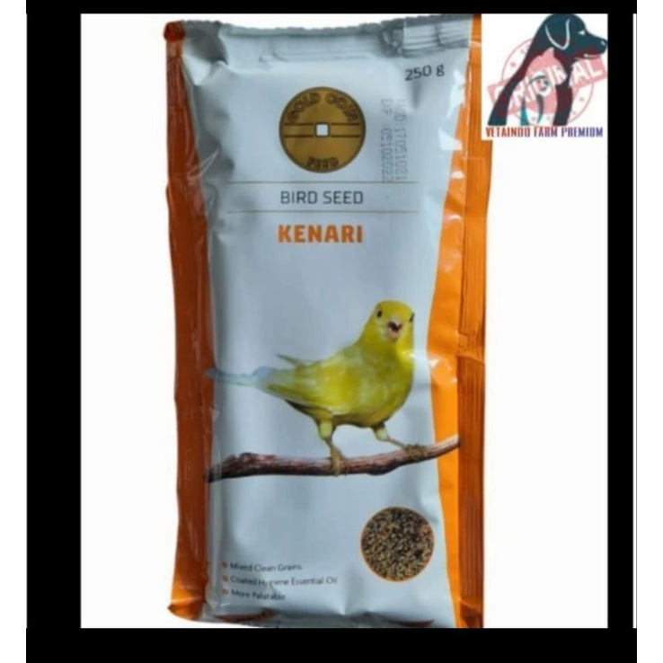 PAKAN GOLD COIN CANARY 250 GR MAKANAN BURUNG KENARI GOLD KOIN