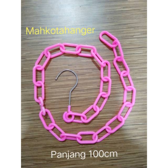 Rantai Gantungan Baju Plastik / Rantai gantungan hanger plastik (100cm)