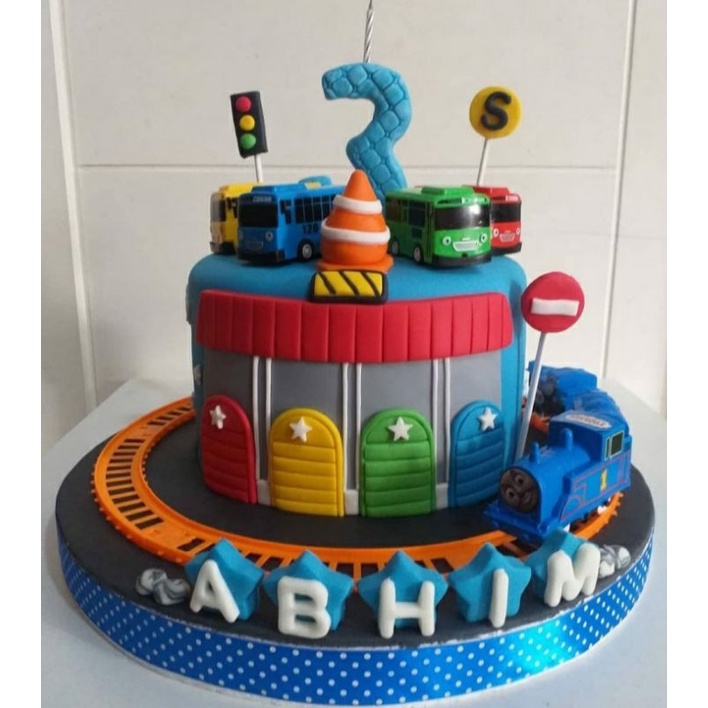 

Cake Tayo dan Thomas Fondant