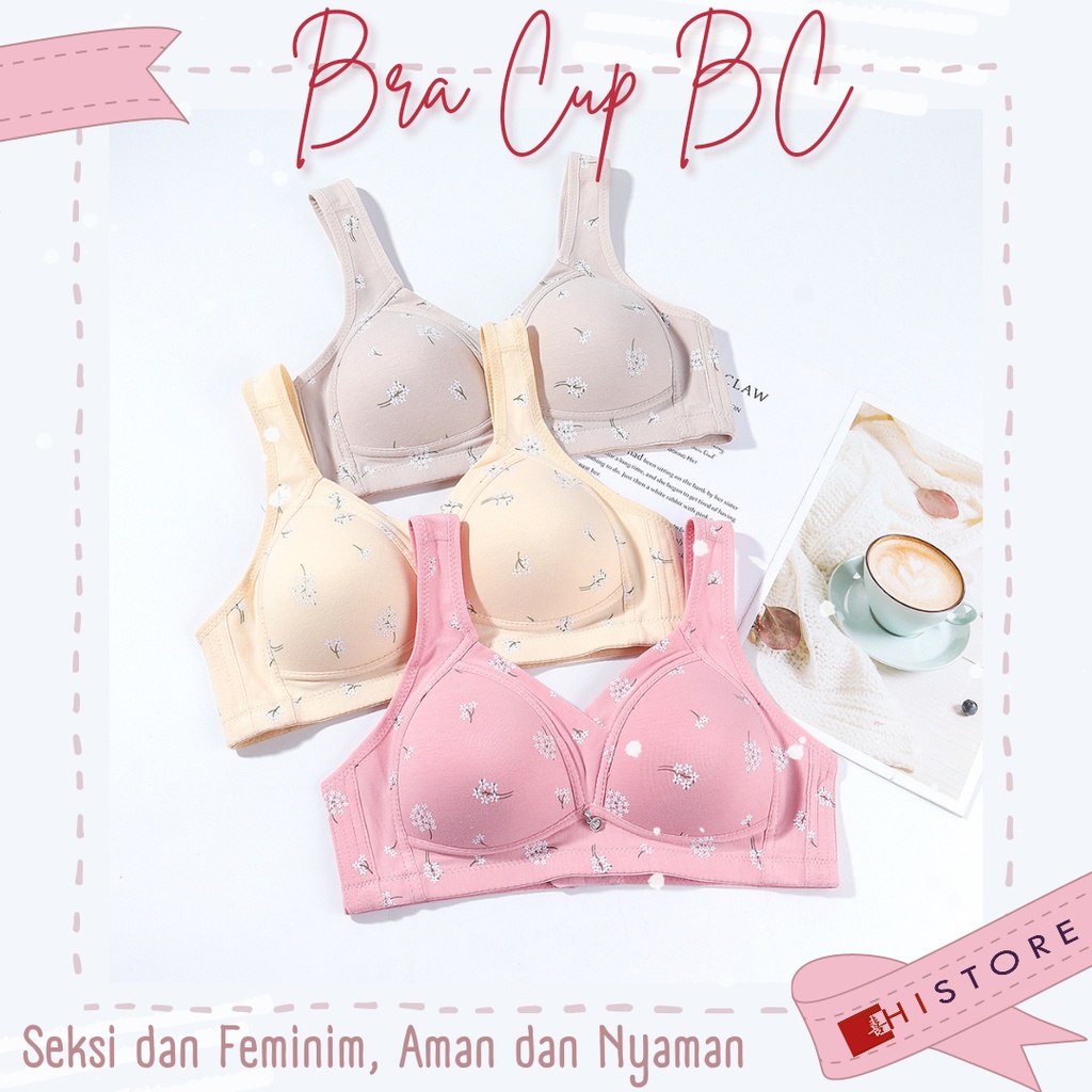 [HI] Bra BH Fashion Wanita Cup 3/4BC Bra wanita Premium BH Busa Tipis Tanpa Kawat Sangat Nyaman A82