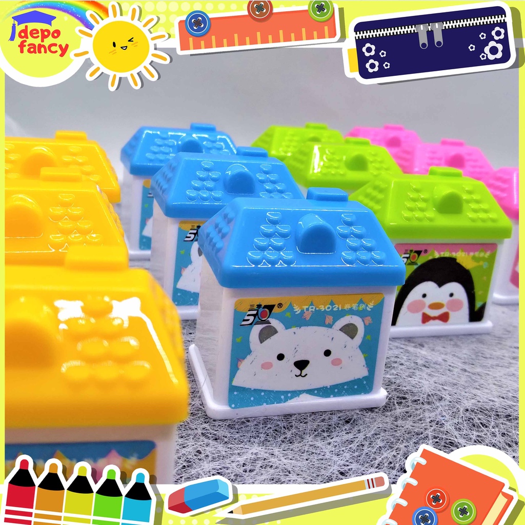 

[2 pcs] Rautan Pensil / Orotan Cantik / Sleper Tajam 2 Lubang TR3021 Rumah (1set 2pcs)