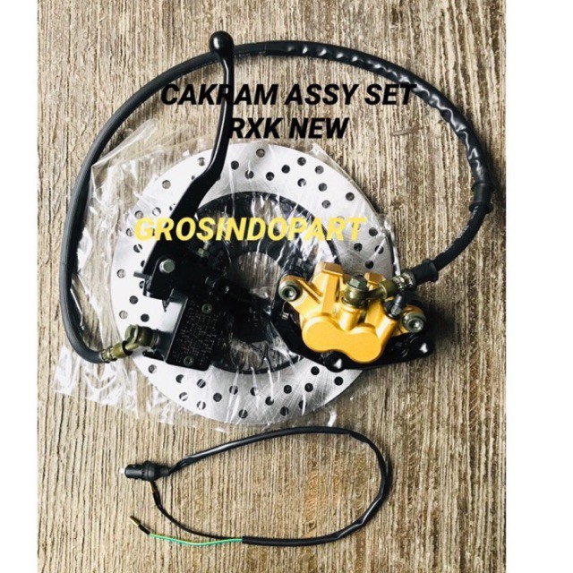 CAKRAM ASSY DEPAN REM DISK ASSY DEPAN 1 SET KOMPLIT RXK-RX KING-RXK NEW BERKUALITAS