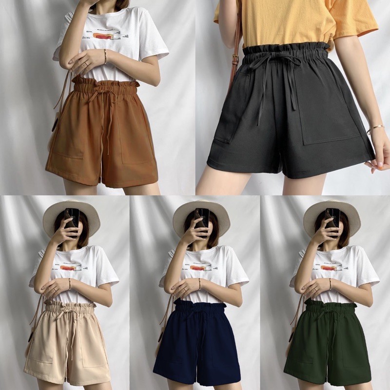 Ovala Hotpants Twill Combed Tali Serut / Ovala Hotpants / Lalisa Hotpants