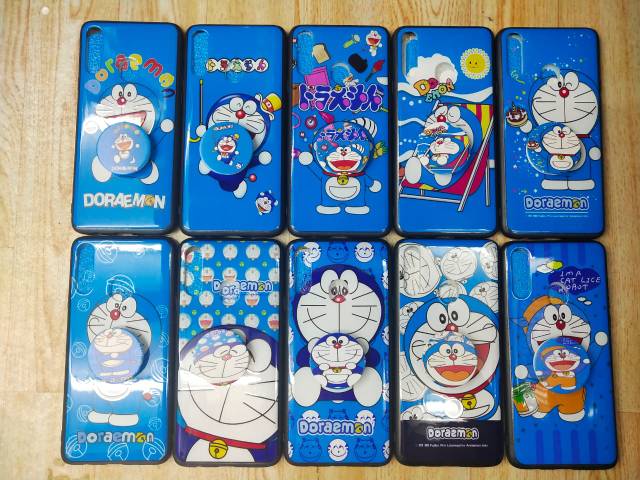 Softcase Fuze Fans Doraemon Plus Popsocket SAMSUNG A10/A10S/A20/A20S/A30S/A50S/J2PRIME/J5/J7PRIME/J710