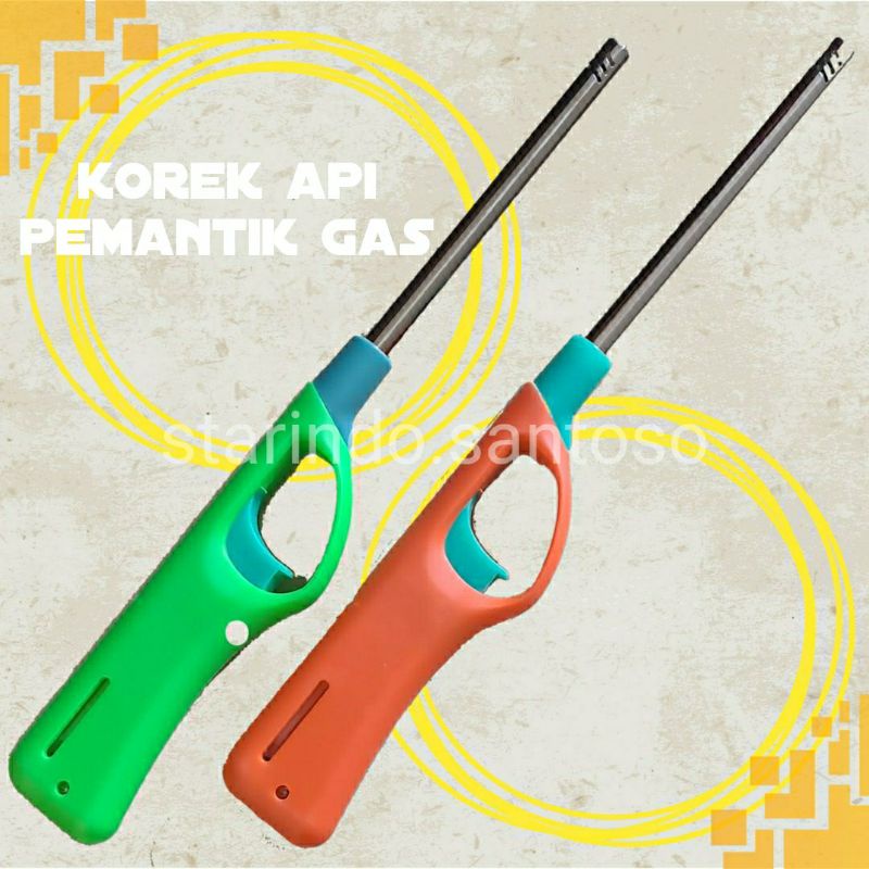 KOREK API tembak pemantik gas plastik kompor lighter stove