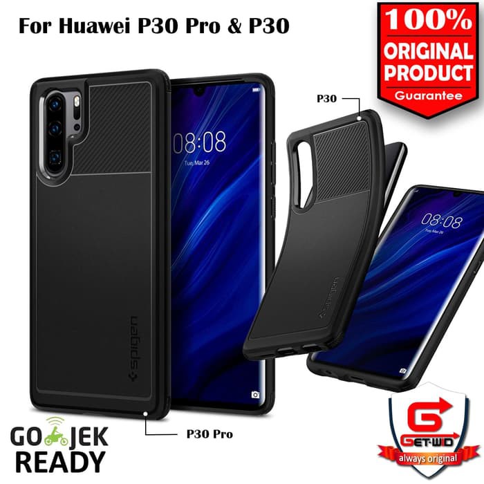 nn143 Case Huawei P30 Pro dan P30 Spigen Rugged Armor Anti Drop
