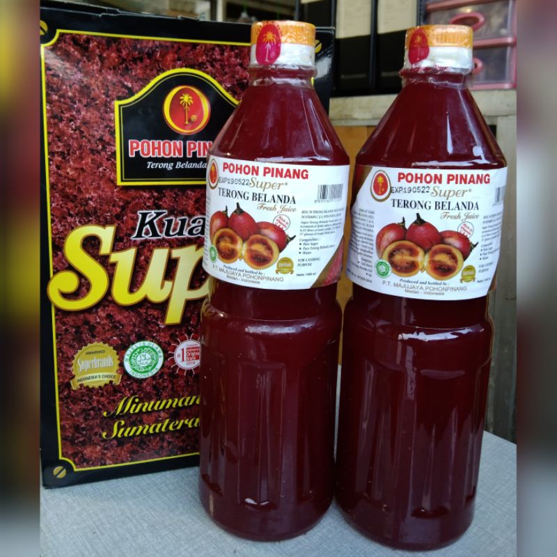 

sirup pohon pinang terong belanda super 2x1000mil 2 botol