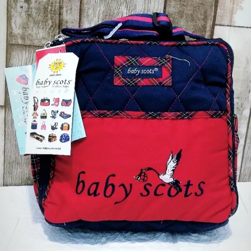 Tas Baby Scots Embroidery Simple Bag ISESB012 Tas Bayi Kecil Perlengkapan Bayi