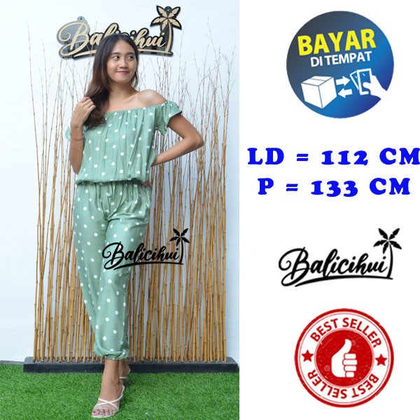 Balicihui Jumpsuit Panjang Lengan Jumpsuit Wanita Jumpsuit Bali