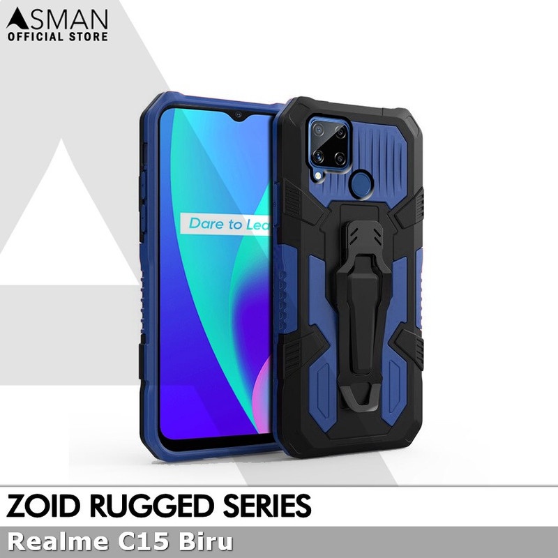 Asman Case Realme C15 Zoid Ruged Armor Premium