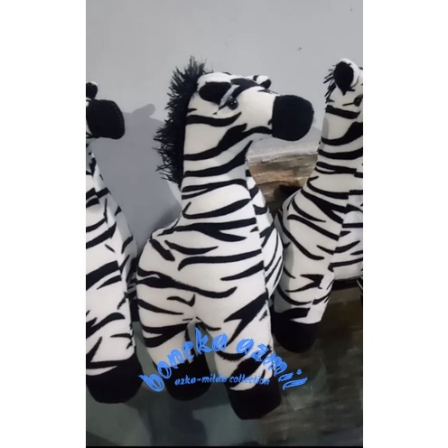 Boneka kuda zebra size s ukuran 30cm