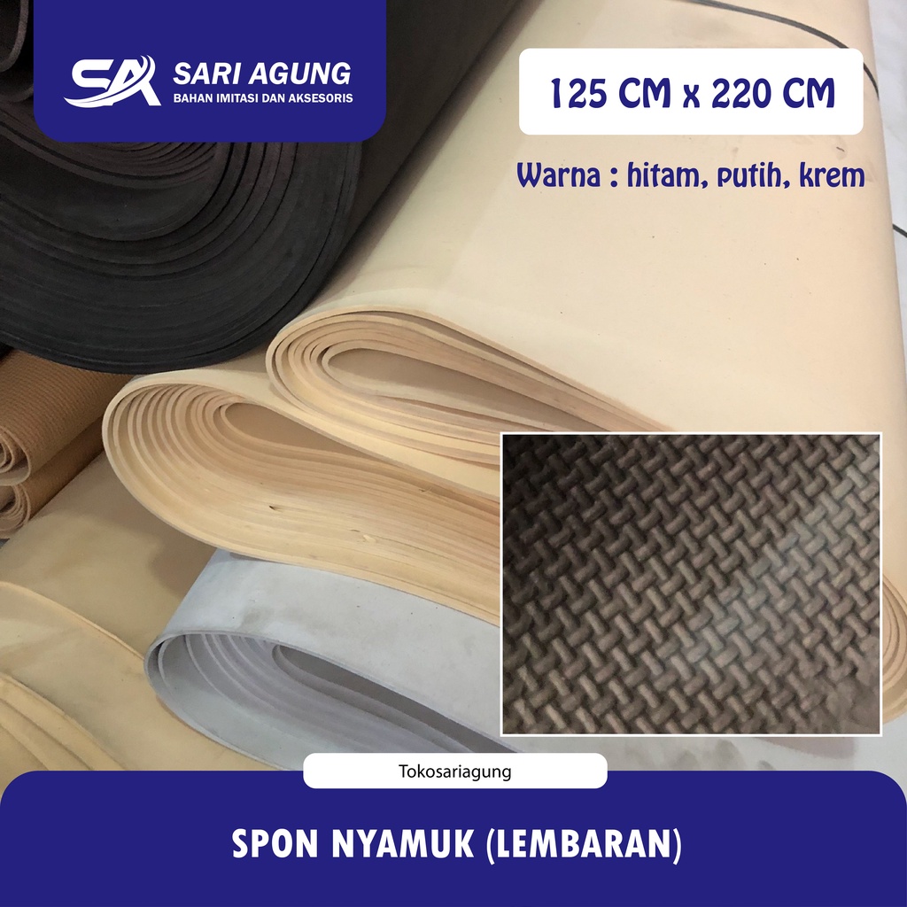 SPON NYAMUK (LEMBARAN) BUSA ATI MOTIF KAWAT NYAMUK EVA MAT