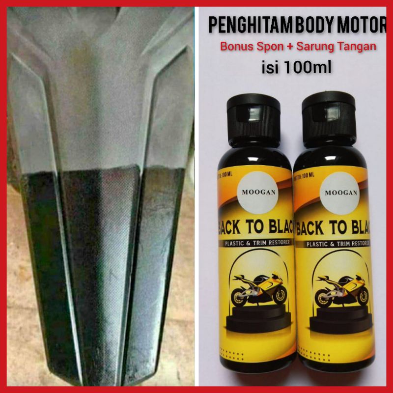 Penghitam Body Motor Permanen / Penghitam Bodi Motor Dashboard Mobil Permanen / Back To Black Trim a
