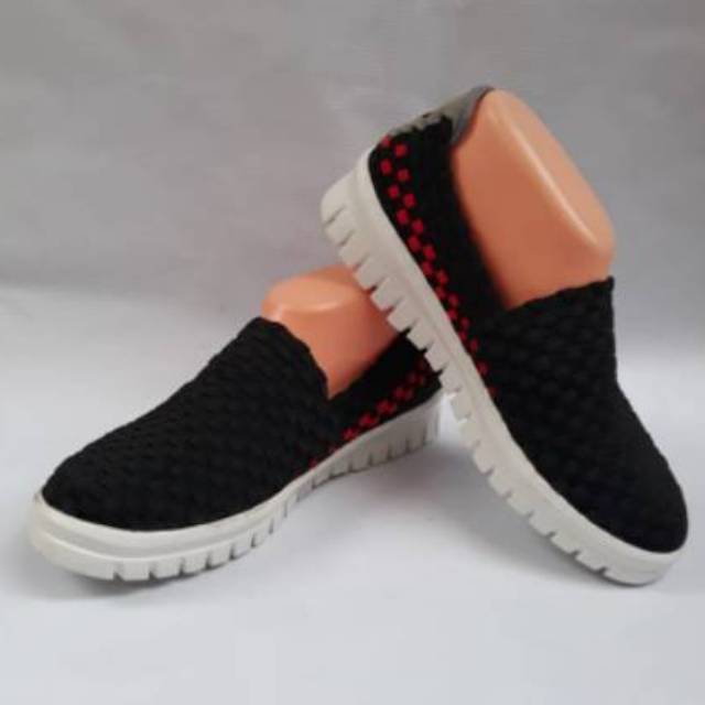 Sepatu Rajut Anyam Webbing Elastis