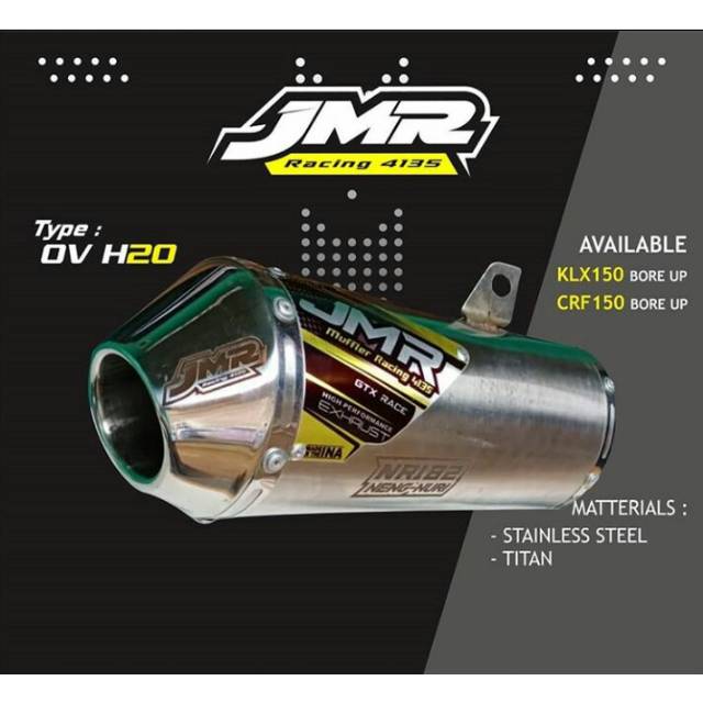 KNALPOT KLX OVERMIND STAINLESS JMR RACING 4135