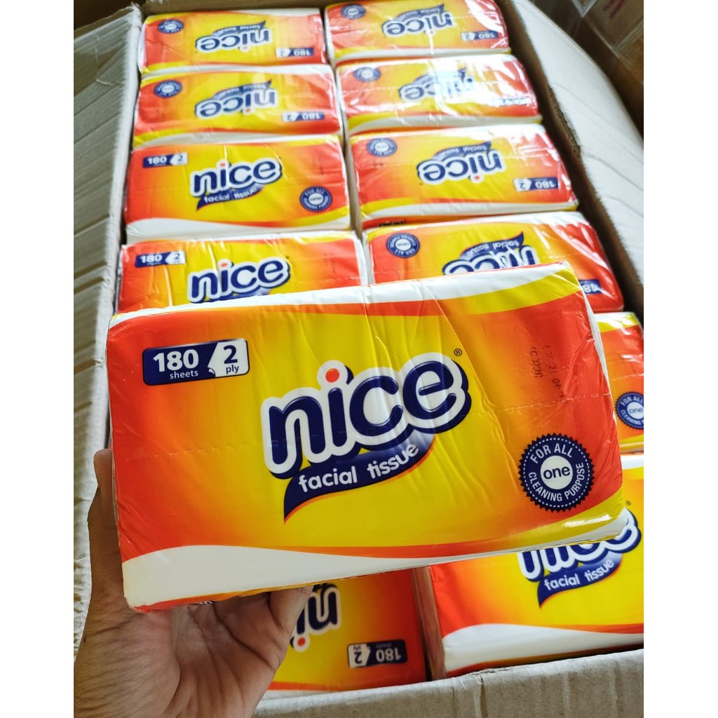 Tissue Nice 2 Ply 180 Sheets Tisu Tisue Facial 2Ply Tisu Neabeauty Nice Paseo