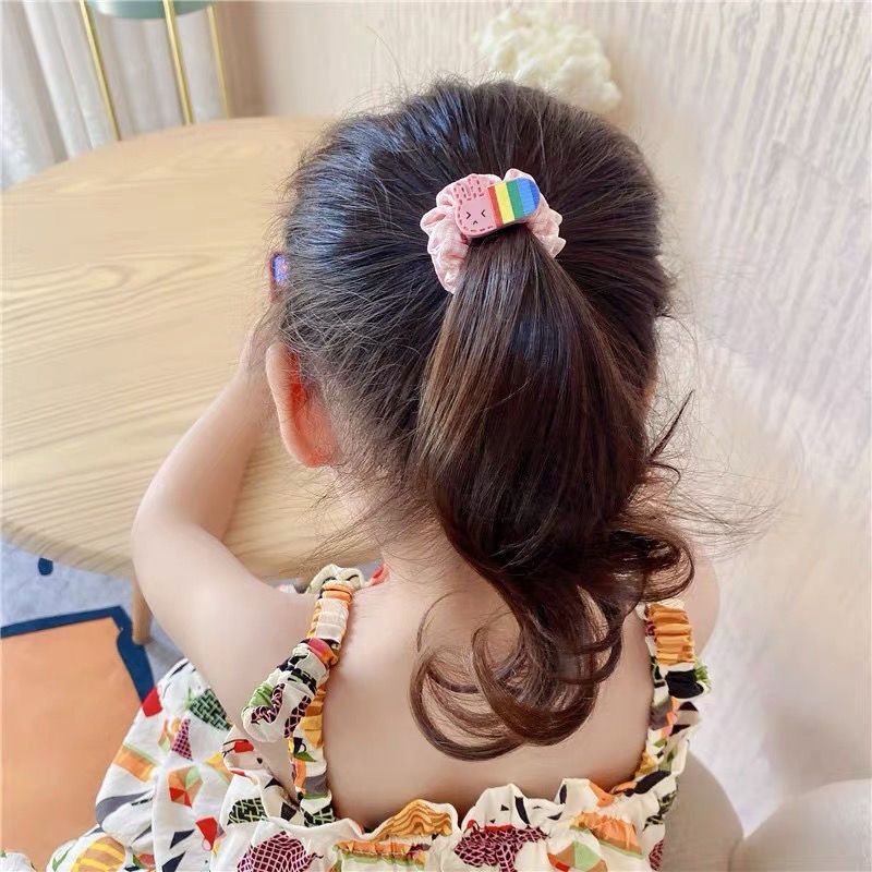 scrunchies karet anak viral ala korea model terbaru anak anak