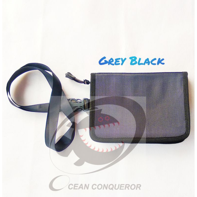 Tas Dompet Micro Jig / Ultra light Jig Mesh By Ocean Conqueror-Grey Black