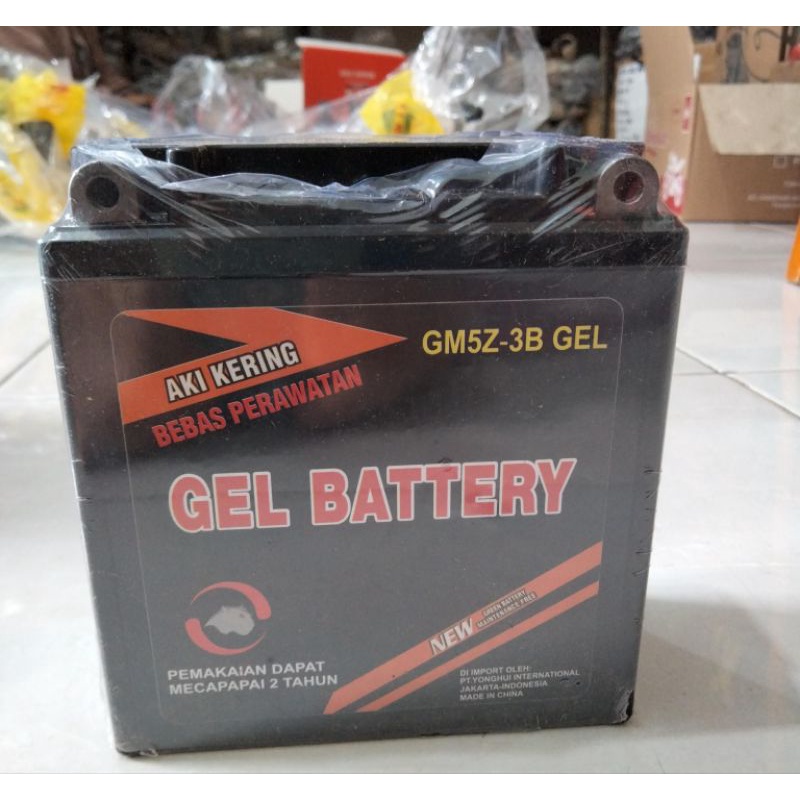 AKI BATTERY GM5Z-3B 12V-5AH AKI KERING VEGA R NEW