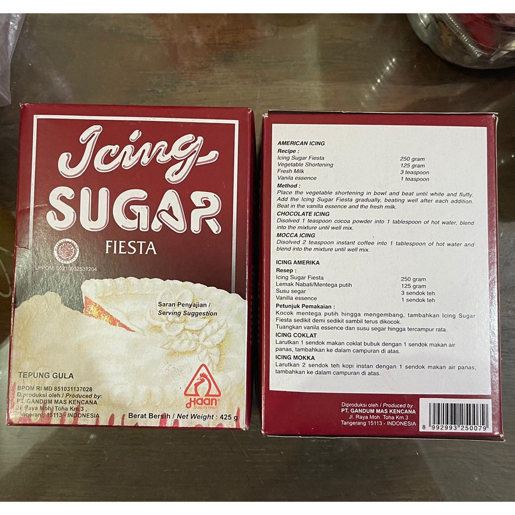 Haan Icing Sugar Fiesta 425gr