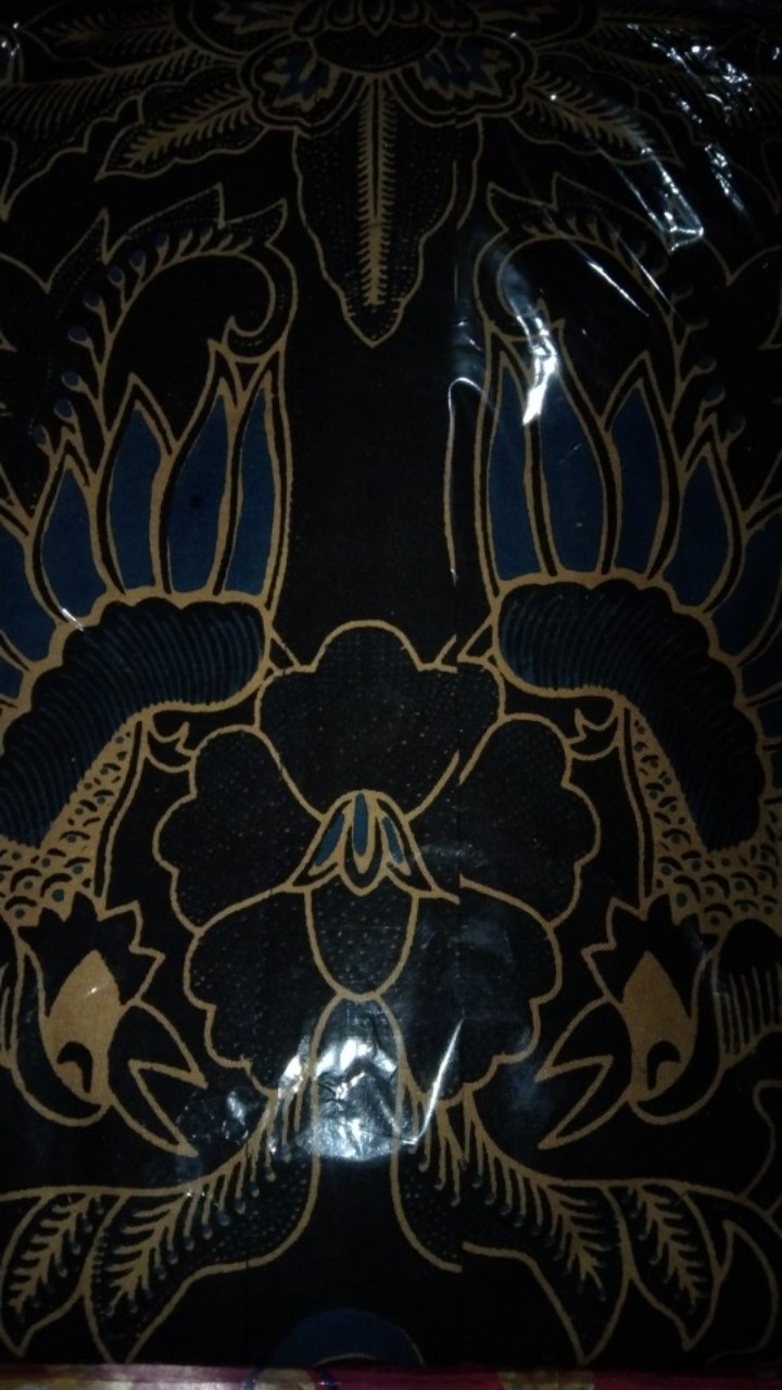 Peksi Biru Kemeja Batik Pria Modern Solo Atasan Batik By Kharis