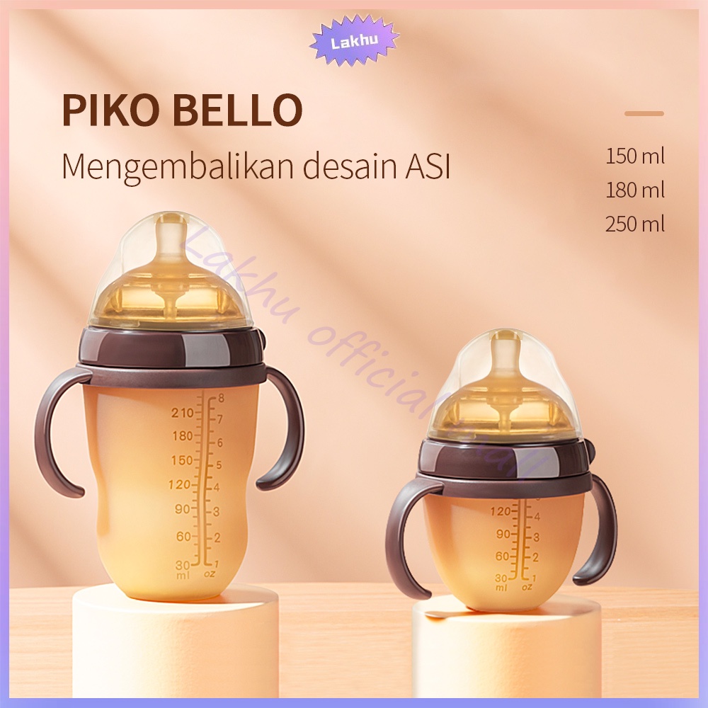 Lakhu PIKO BELLO dengan pegangan botol susu bayi PIKO BELLO/botol susu silikon bayi
