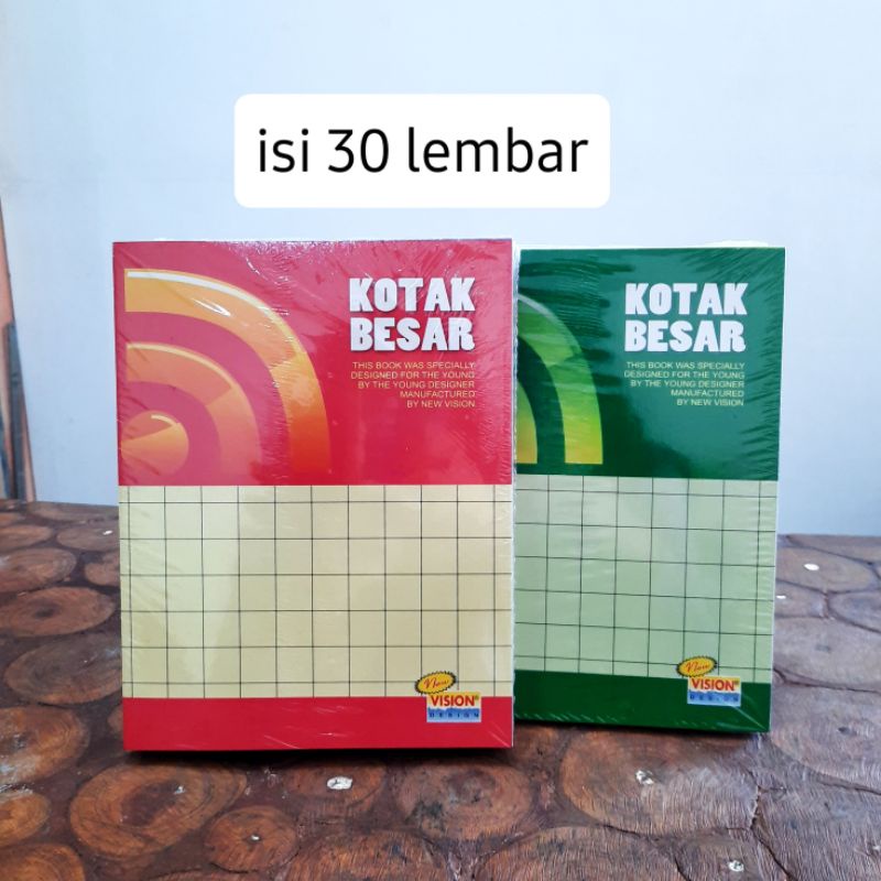 Buku Kotak Besar Vision 30 Lembar 1 PAK