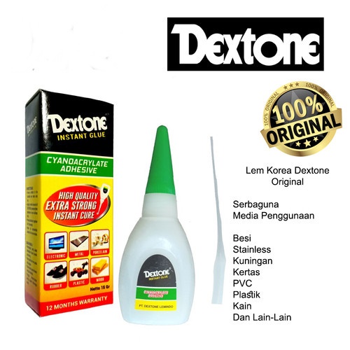 DEXTONE Lem Putih Perekat Kuat Serbaguna Lem Setan 15gr