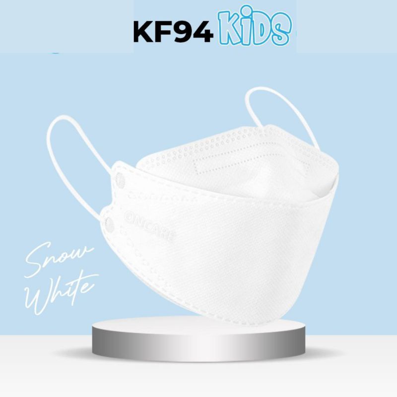 MASKER KF94 ANAK 4 PLY WARNA SNOW WHITE ISI 10 PCS MASKER ANAK SEKOLAH