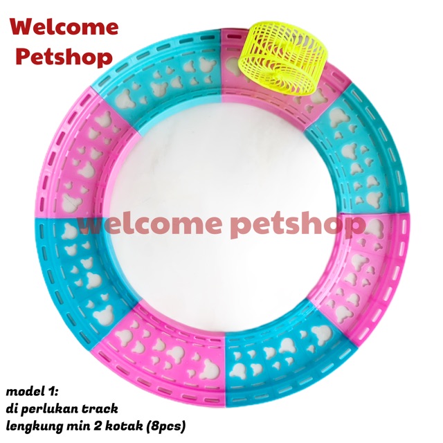 Hamster Ball Track Rel Bola Hamster / Hamster Track / Mainan Hamster Putar Kincir