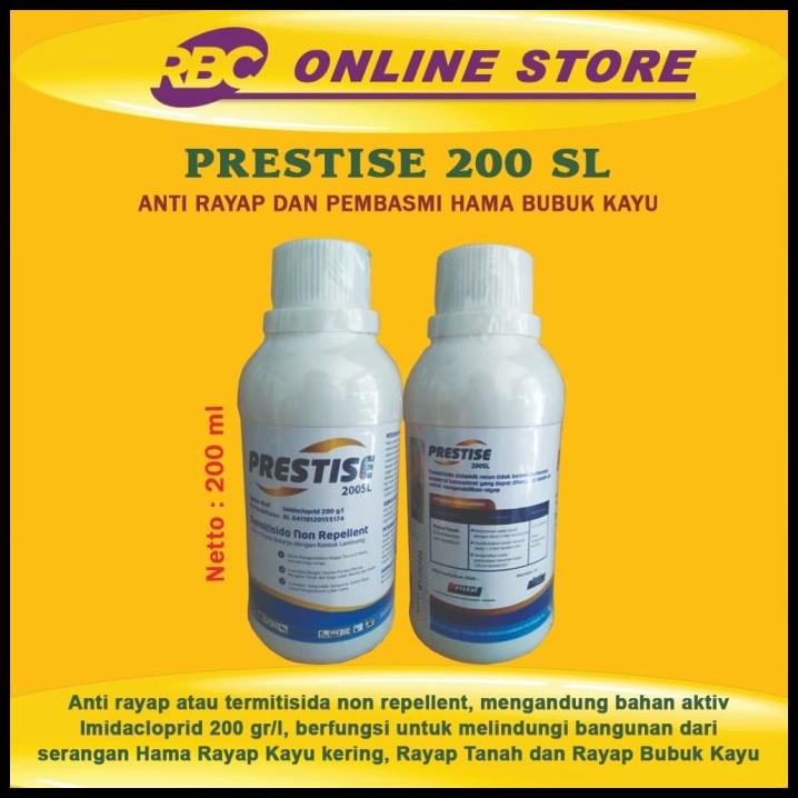 Obat Anti Rayap - Anti Rayap Prestise 200 Sl Pembasmi Rayap Tanah, Kayu Dan Bubuk Kayu