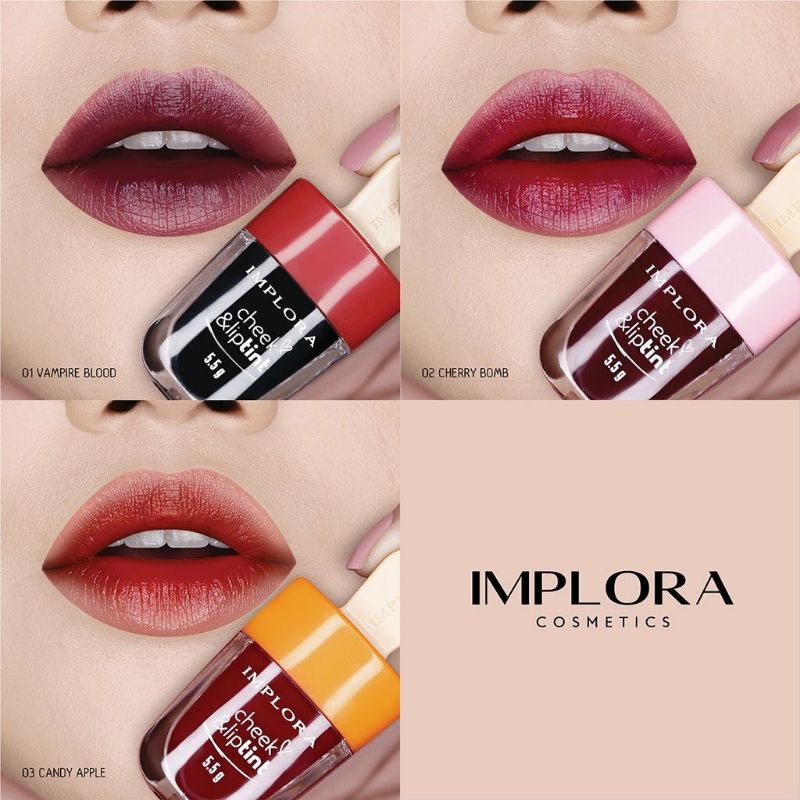 Implora cheek & liptint BPOM lip tint implora like sasimi