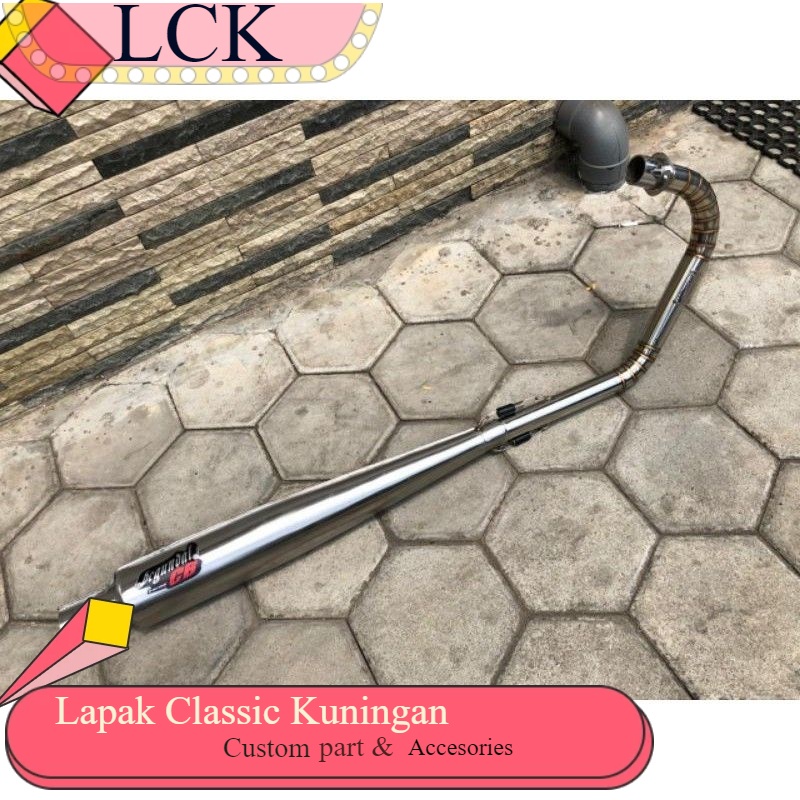 knalpot cb 125 kenalpot corbi cb plor cb125 stenlis begundal cb