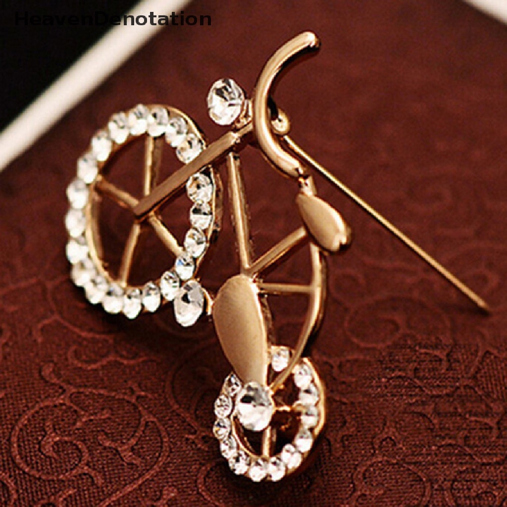 [HeavenDenotation] Women Brooch Pin Fashion Bike Buckle Bicycle Pectoral Flower Gift Brooches Pins