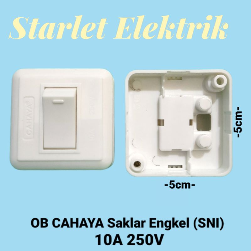 OB Saklar Engkel Piano Merek Cahaya SNI