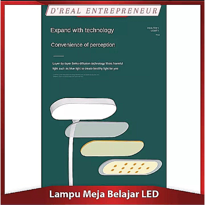 Lampu Meja Belajar Mini Multifungsi LED