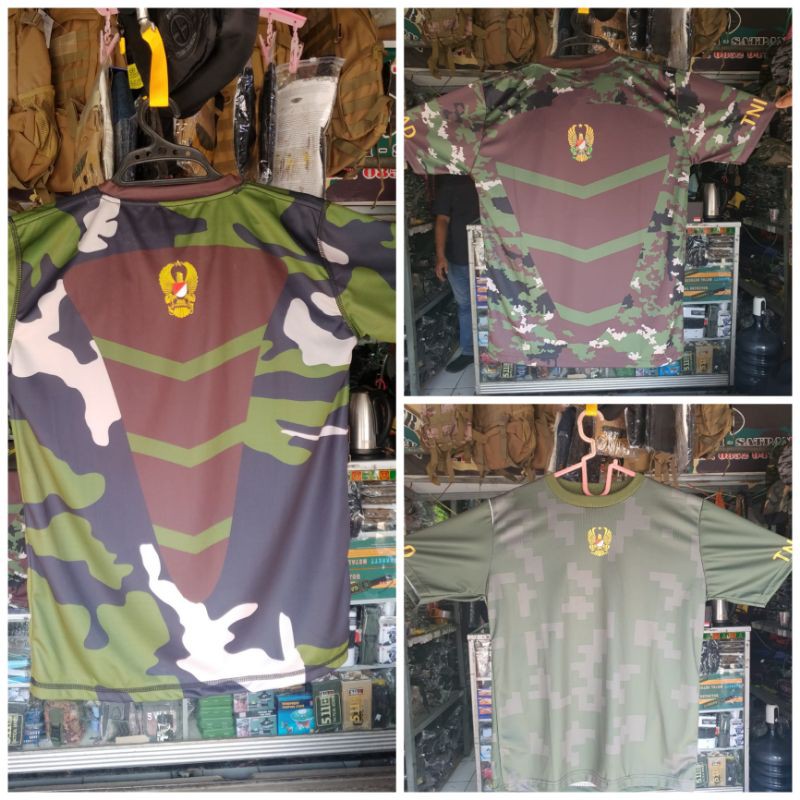 Kaos Jersey Dryfit TNI AD Model Jatah Kasad Fullprint