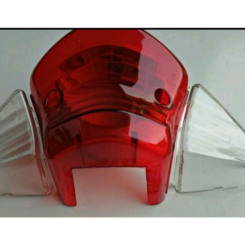 MIKA KACA LAMPU BELAKANG SATRIA HIU MALAYSIA MERAH PUTIH NARITA