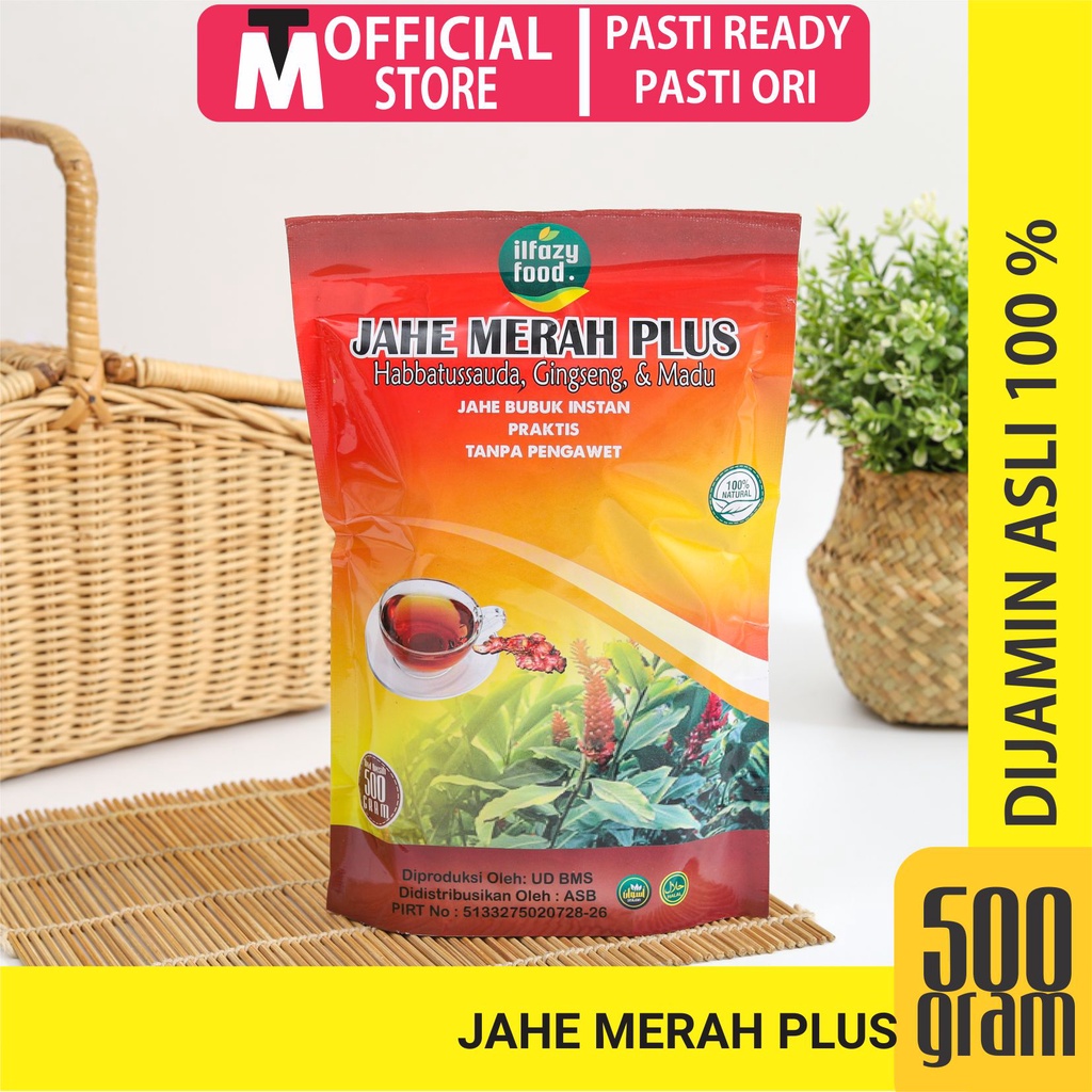 ILFAZY FOOD Jahe Merah Bubuk 500 gram