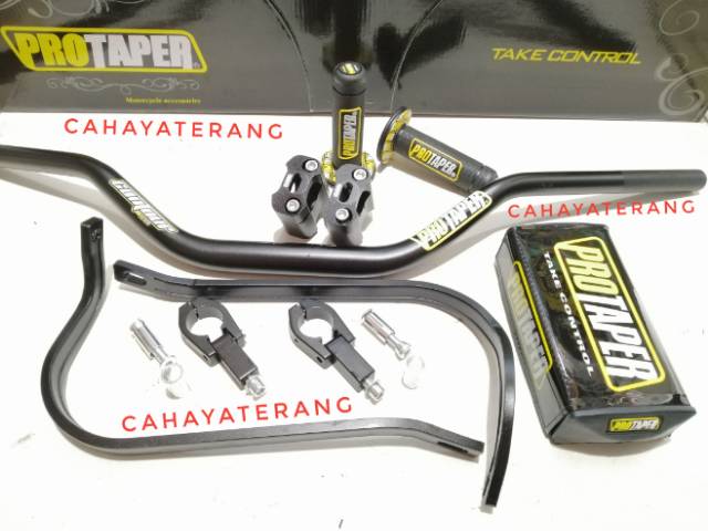 Paket Stang Protaper Original Evo LOW Handguard Busa Grip KLX BF CRF 150 BEAT STREET XRIDE NMAX PCX