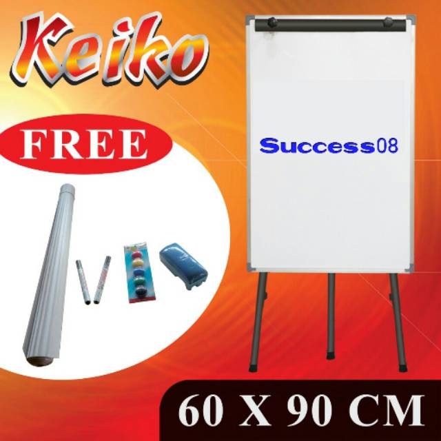 

Flipchart keiko Magnetic uk 60x90 Cm Bonus Kertas 15 Lembar Spidol 2 Pcs hapusan 1 Pcs Magnet 8 Pcs