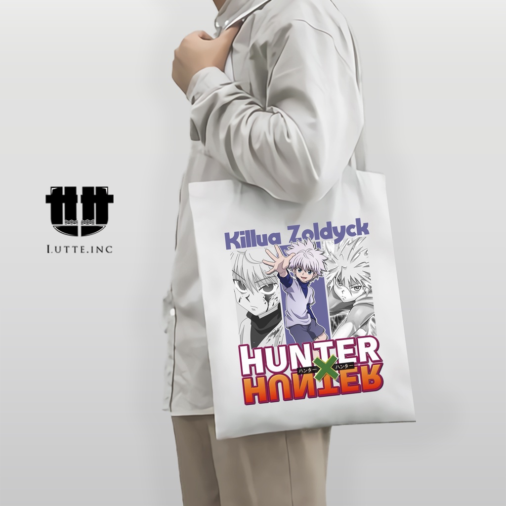 TERBARU Totebag Anime Hunter X Hunter Tote Bag Kanvas Premium Tote bag Laptop