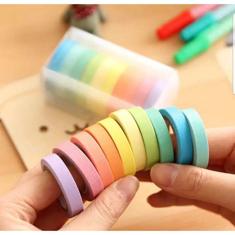 

washi tape/paper tape rainbow