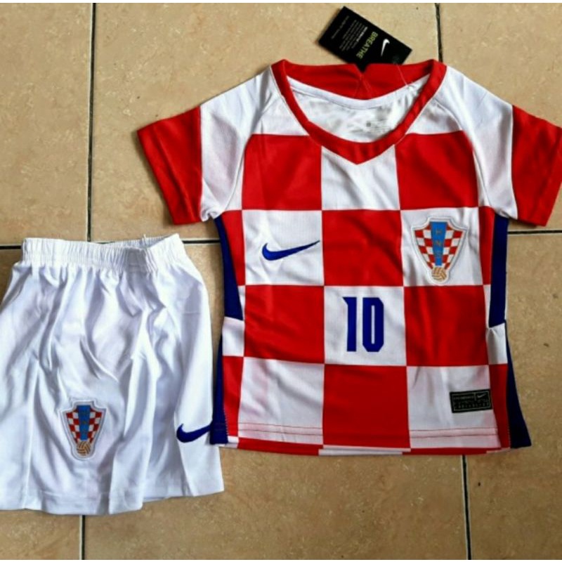 JERSEY BAJU BOLA ANAK KROASIA HOME KIDS 2020/2021 GRADE ORI