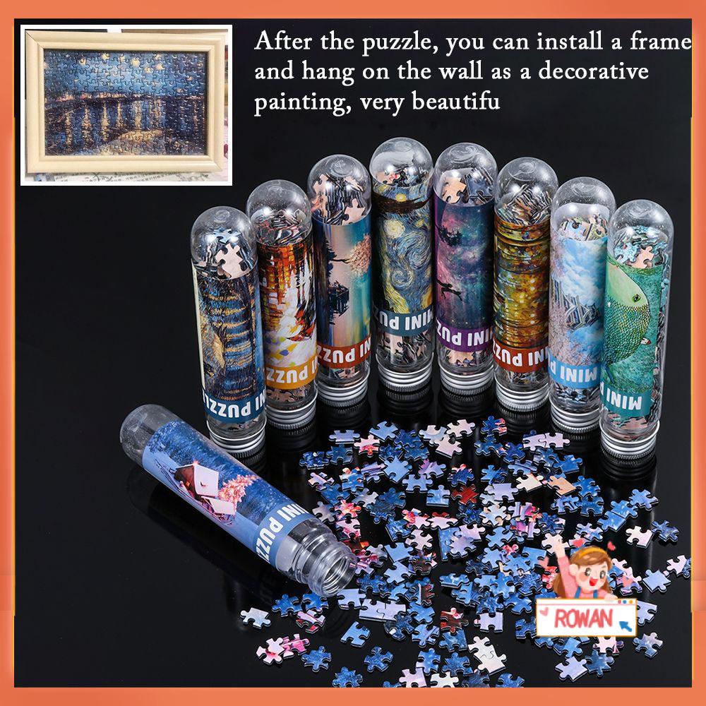 Row 150pcs / Set Mainan Edukasi Puzzle Jigsaw Transparan Motif Pemandangan Untuk Asah Otak Anak / Dewasa
