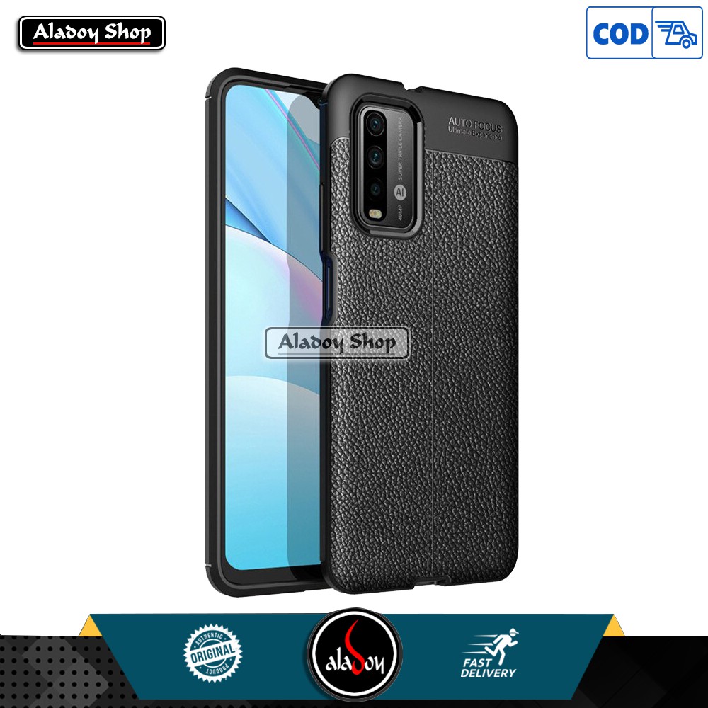 Case Xiaomi Redmi 9T 2021 New Slim Auto Focus Leather Premium Softcase Casing